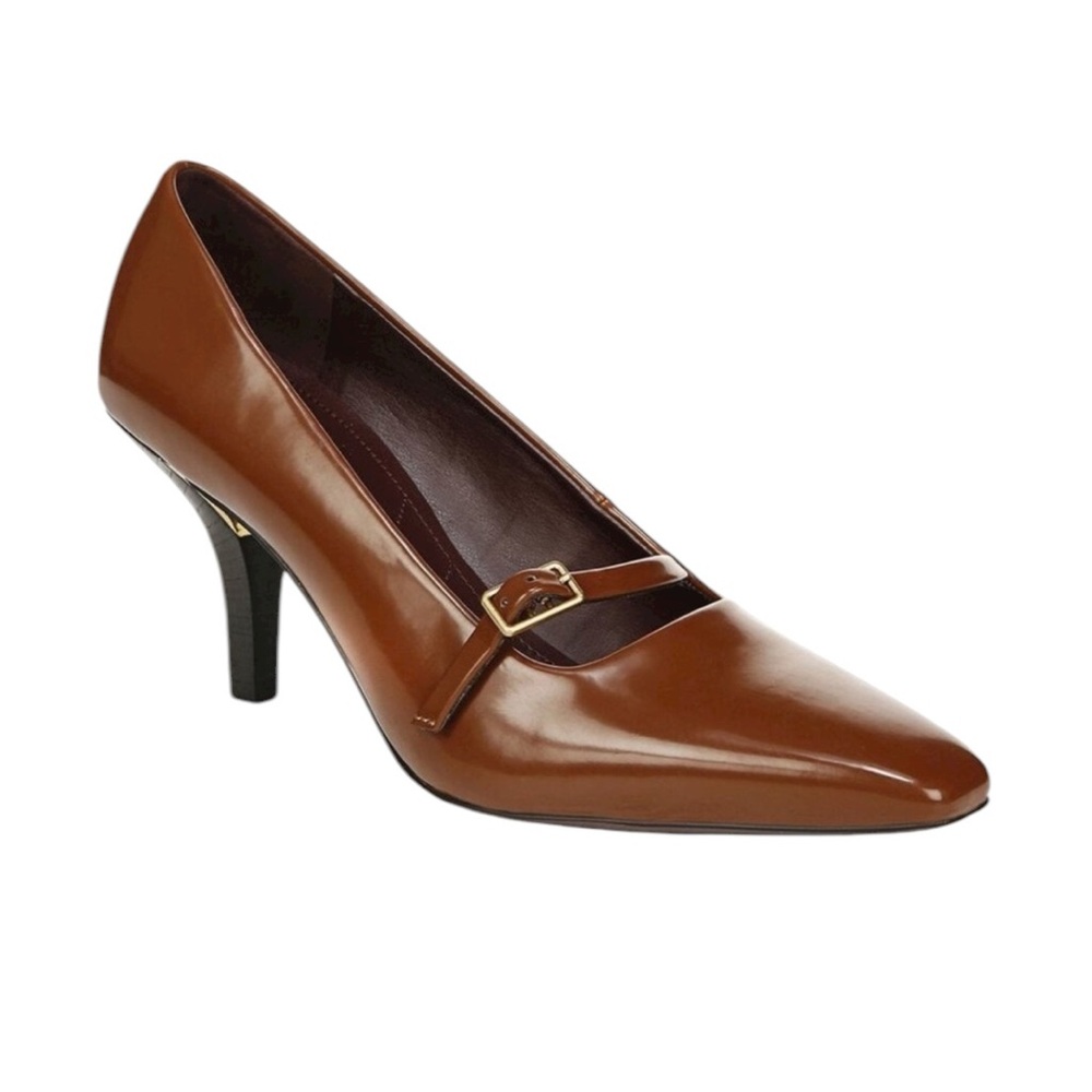 Franco Sarto Liberty Mary Jane Espresso Brown Pump Women’s Size 10